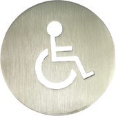 Panneau en acier inoxydable pour les toilettes handicapées