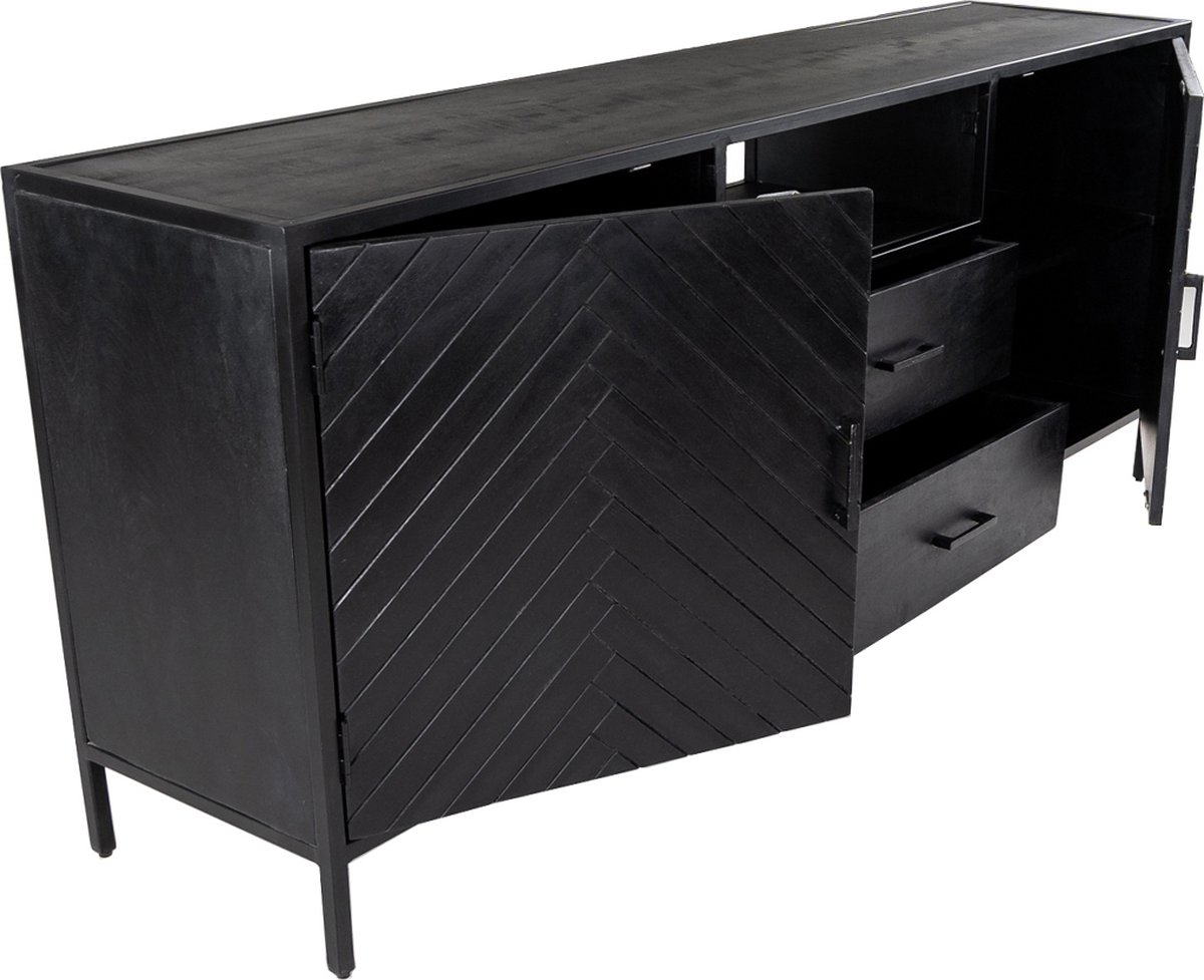 Kick Dressoir Hugo hoog - Zwart
