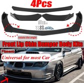 4STUKS - Universele Auto Voorbumper - Splitter Lip - Diffuser - Chin Bumper - Body Kits - Voor Benz - Voor BMW - Voor Honda - Voor Ford - Voor Audi - Glanzend zwart