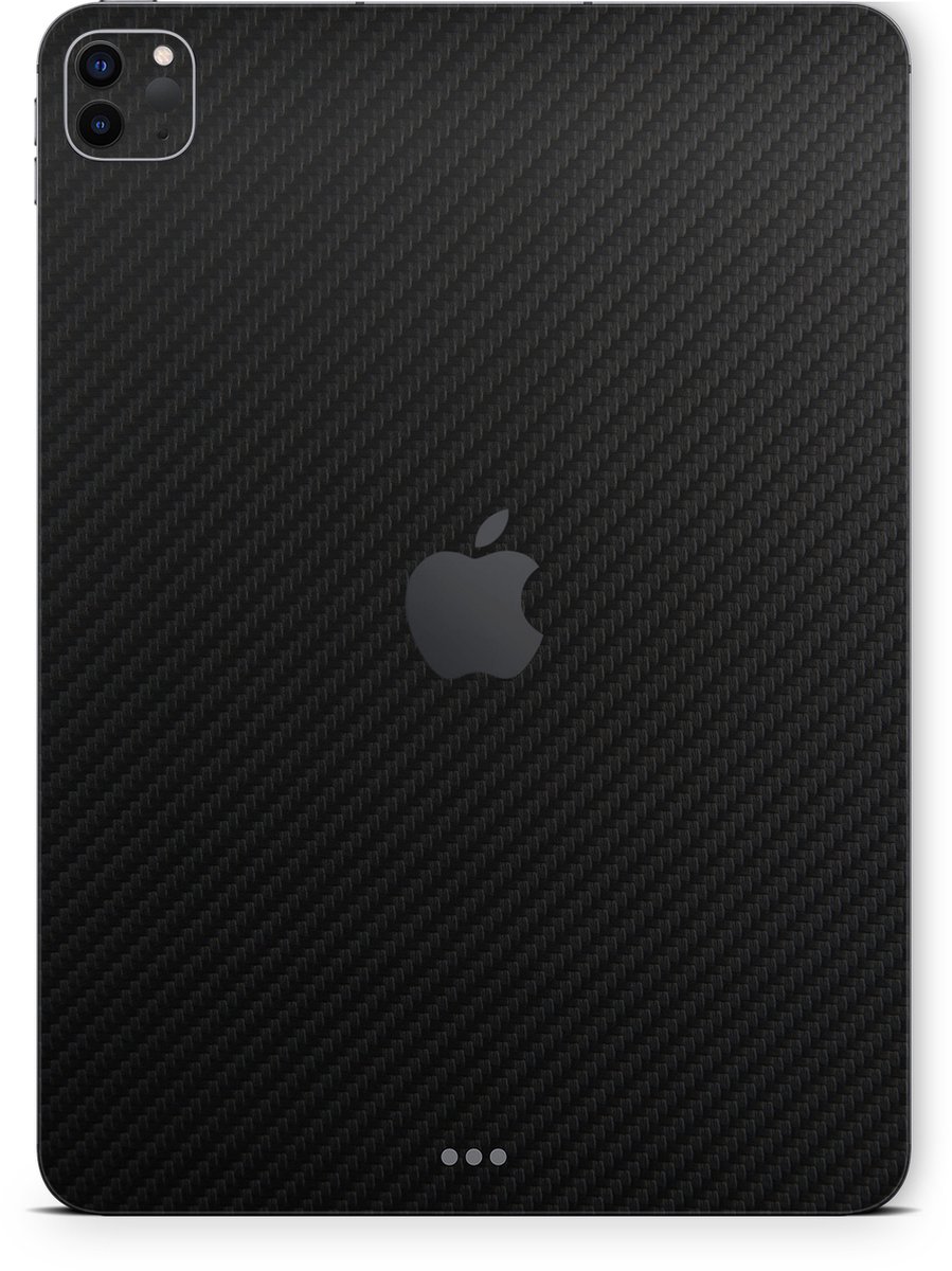 iPad Pro 12.9'' (2020/2021) Carbon Zwart Skin -3M Wrap