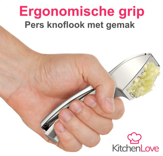 KitchenLove - Presse-ail Premium - Presse gingembre - Va au lave-vaisselle - Râpe