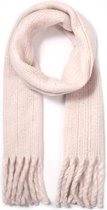 Warme Sjaal met Franjes - 170x30 cm - Beige