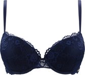 Sapph Odetta Push Up Bra Dames Navy-75D