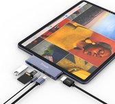 Thredo 6 in 1 USB C Hub - USB C, USB 3.0, SD/TF Card Reader, 3.5mm Headphone Jack, PD, 4K HDMI voor iPad Pro 2020 iPad Air 4,