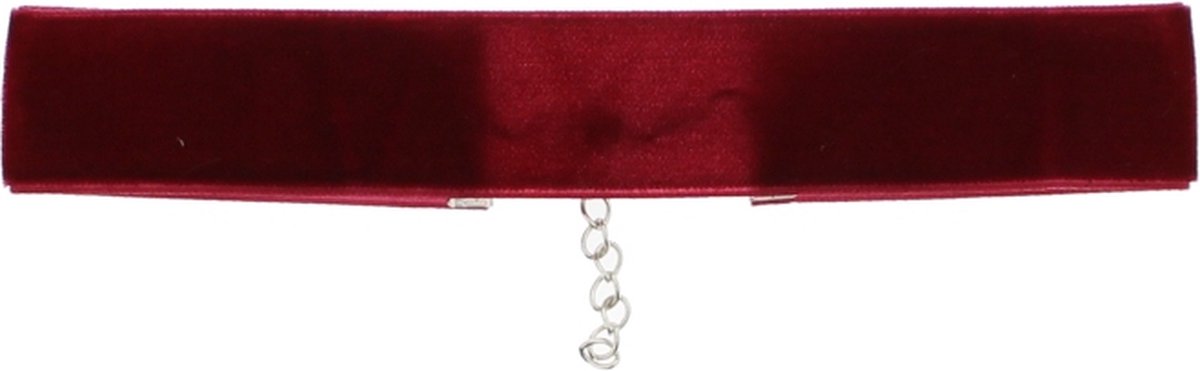 Zac's Alter Ego - 1 inch Velvet Choker - Bordeaux rood