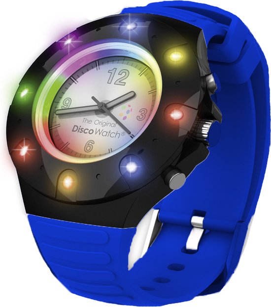 PartyFunLights Disco Horloge met Ledlampjes Blauw
