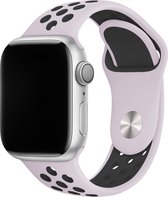 Sport watch bandje - Roze / Zwart - 38/40/41mm - M/L - Series 1 2 3 4 5 6 7 SE - Geschikt voor Apple Watch