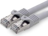 Internetkabel 5 meter - CAT6A S/FTP kabel RJ45 - Grijs