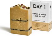 DAY 1 Hand & Body Soap Bar - Citrus & Rose Love Story