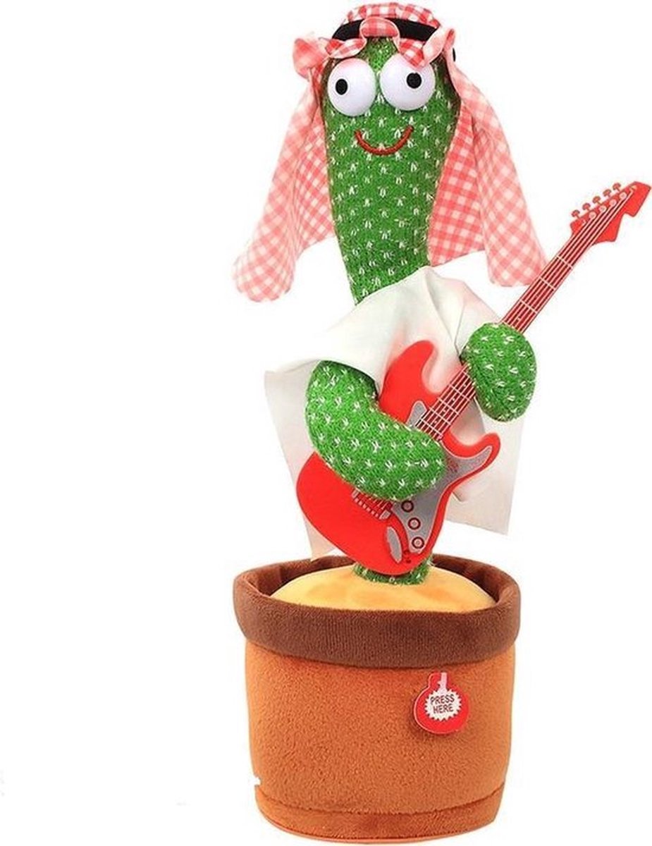 Tot 54% op Dansende, zingende en verlichte cactus knuffel | Producten