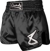 8 WEAPONS Strike Muay Thai Kickboxing Short Zwart Wit maat XL