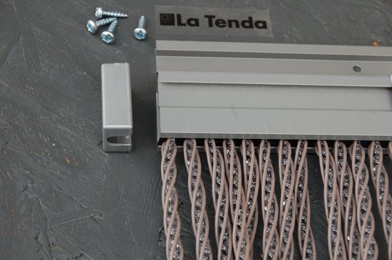 La Tenda Deurgordijn Vliegengordijn Lucca 2 100x230cm taupe — afbeelding 3