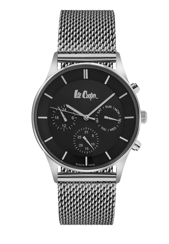 Lee Cooper LC06544.350 - Horloge - Analoog - Heren - Milanees band -  Zilverkleurig | bol.com