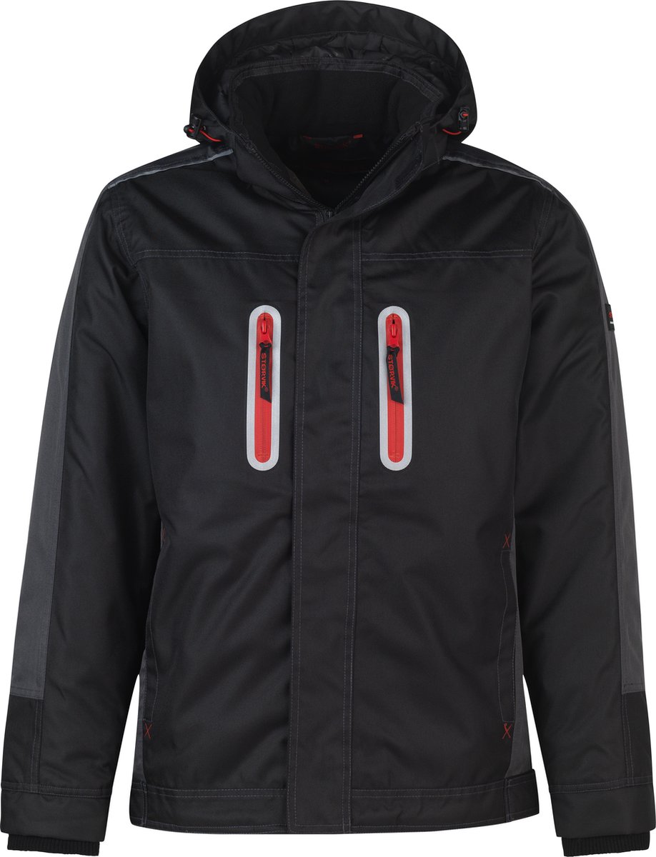 STØRVIK Thor Parka Werkjas - Werk Regenjas - Heren Winterjas - Maat 3XL - Zwart