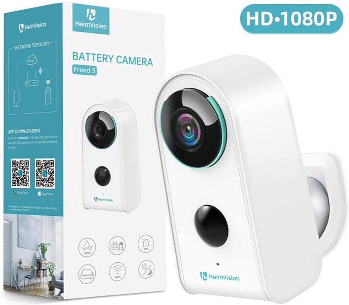 Heimvision HMD3 Draadloze Beveiligingscamera 1080P FHD Bediening via