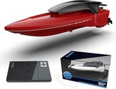 Vitafa RC Boot – Boot Speelgoed – Afstand Bestuurbaar – RC Boot Volwassenen - Raceboot - Rood