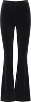 Velvet flared pants black