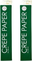 CREPE PAPIER 50X250CM kerstmis groen donkergroen Globos 250 x 50 cm 2x .