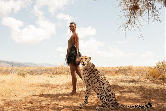 Cheetah soul by oscar munar – 135cm x 90cm - Fotokunst op PlexiglasⓇ incl. certificaat & garantie.