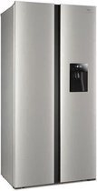 CONTINENTAL EDISON Amerikaanse koelkast 608L, Total No Frost, A ++, waterdispenser + twistijs, display, Inox VCM
