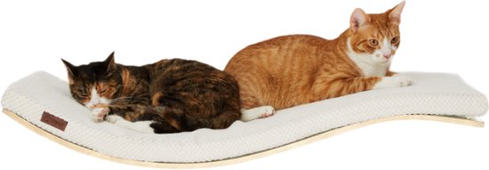 Grens Grijp Egomania COSY AND DOZY Cat Shelf Deluxe WIT – Hangmat Kat – Maple Hout - 90 x 41 cm  -... | bol.com