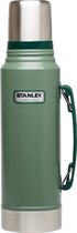 Stanley Classic Legendary Fles 1L Hammertone Green - Roestvrij stalen thermosfles - BPA-vrij - Thermos 1L houdt warm/koud gedurende 24 uur - Vaatwasmachinebestendig - Lekvrij deksel serveert 