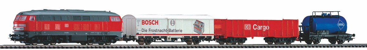 Piko Trein H0 Startset - Startset DB Cargo BR 218 met 3 goederenwagons (57154)