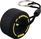 Formule 1 Band - Sleutelhanger - Geel - Medium - Rubber