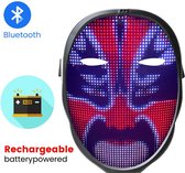 Interactieve verkleedmasker - LED - Upload elk gezicht op dit masker! - Bluetooth