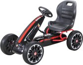 Kinderpedaal Go Kart Abarth met licentie Skelter met trappers  kinderskelter Zwart