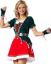 dressforfun - Sexy kerstelf XXL - verkleedkleding kostuum halloween verkleden feestkleding carnavalskleding carnaval feestkledij partykleding - 303414