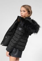 DEELUXE Gewatteerd jack met capuchon LEONA Black