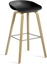 HAY - About A Stool AAS 32 ECO - zwart - Zithoogte 75 cm