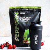 PERFORM Raw Plant Protein & BCAA - Aardbei-Vanille 988g (26 porties)