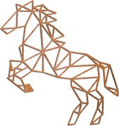 Cortenstaal wanddecoratie Horse *OP=OP - Kleur: Roestkleur | x 80 cm