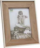 Deknudt Frames fotolijst S67TX1 - wit met houten passe-partout - 10x15