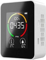 Vitafa CO2 Meter - CO2 Meter Horeca - Hygrometer - Luchtkwaliteitsmeter - CO2 meter binnen - Wit