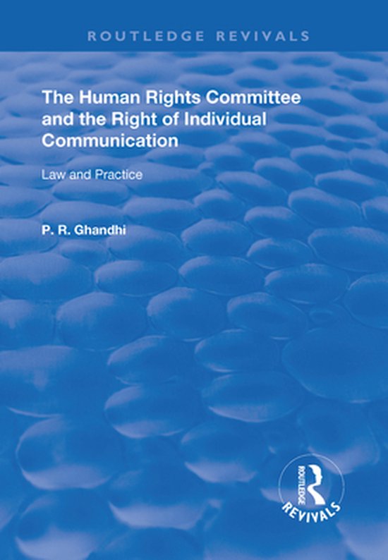 Routledge Revivals - The Human Rights Committee and the Righ ... - cover