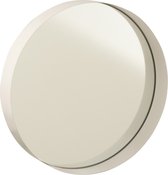 J-Line Spiegel Rond Boord Metaal Wit Small