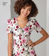 AmazingFit Jurk met Variaties 2247 AA Naaipatroon Simplicity Maat 36-44