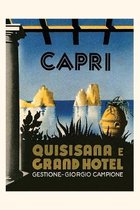 Pocket Sized - Found Image Press Journals- Vintage Journal Capri Travel Poster