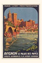 Pocket Sized - Found Image Press Journals- Vintage Journal Avignon Travel Poster