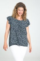 Paprika Dames Bedrukte blouse Bahia in viscose - Outdoorblouse - Maat 52