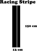 Racing Stripe / Race Streep 3 (wit) (150x13cm)