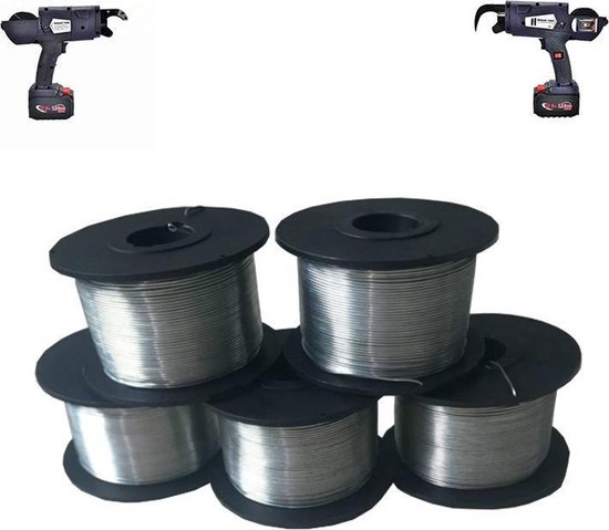 REKX® Rebartier Braid Wire - Fil de reliure pour machine à tresser sans fil - 20 rouleaux