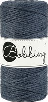 Bobbiny - Macramé - 3mm - Charcoal - Klos 100 meter