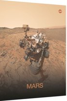 Zelfportret van NASA's Curiosity Mars Rover, NASA Science - Foto op Dibond - 60 x 80 cm