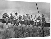 Lunch atop a Skyscraper - Foto op Dibond - 60 x 40 cm