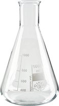 Erlenmeyer 2000 ml | Smalle Hals | Hittebestendig | Borosilicaatglas | Labo-kwaliteit | Boro 3.3