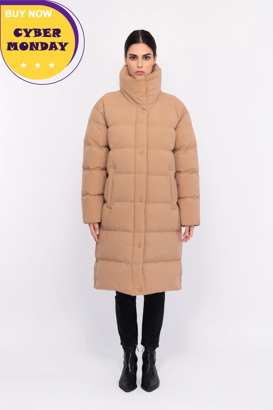 CALI - winterjas dames - lang model - puffy coat | bol